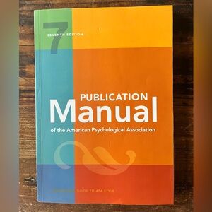 APA Publication Manual 7th Edition